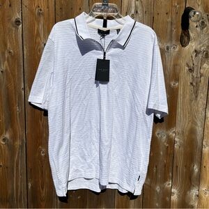 Brand New with tags! 🏷️ Ted Baker White Polo Shirt with Black Trim